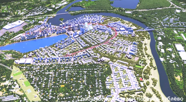 Концепция развития Рублёво-Архангельского, представленная Сбербанком